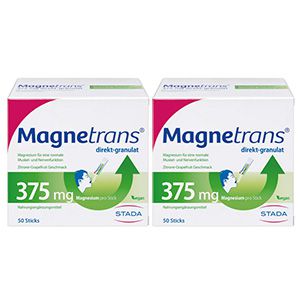 MAGNETRANS direkt 375 mg Granulat Doppelpackung (2x50 St)