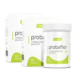 NUPURE probaflor Probiotika zur Darmsanierung Kps. Doppelpackung (2x90 St)