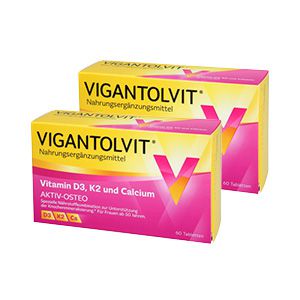 VIGANTOLVIT Vitamin D3 K2 Calcium Filmtabletten Set (2x 60St)