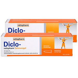 DICLO-RATIOPHARM Schmerzgel Doppelpackung (2x 150g)
