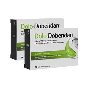 DOLO-DOBENDAN 1,4 mg/10 mg Lutschtabletten Doppelpackung (2x 36St)