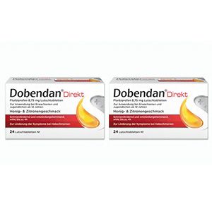DOBENDAN Direkt Flurbiprofen 8,75 mg Lutschtabl. Set (2x 24St)