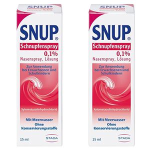 SNUP Schnupfenspray 0,1% Nasenspray Doppelpackung (2x 15ml)
