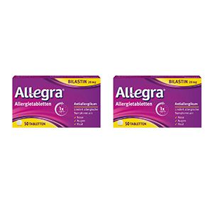 ALLEGRA Allergietabletten 20 mg Tabletten Doppelpackung (2x 50St)
