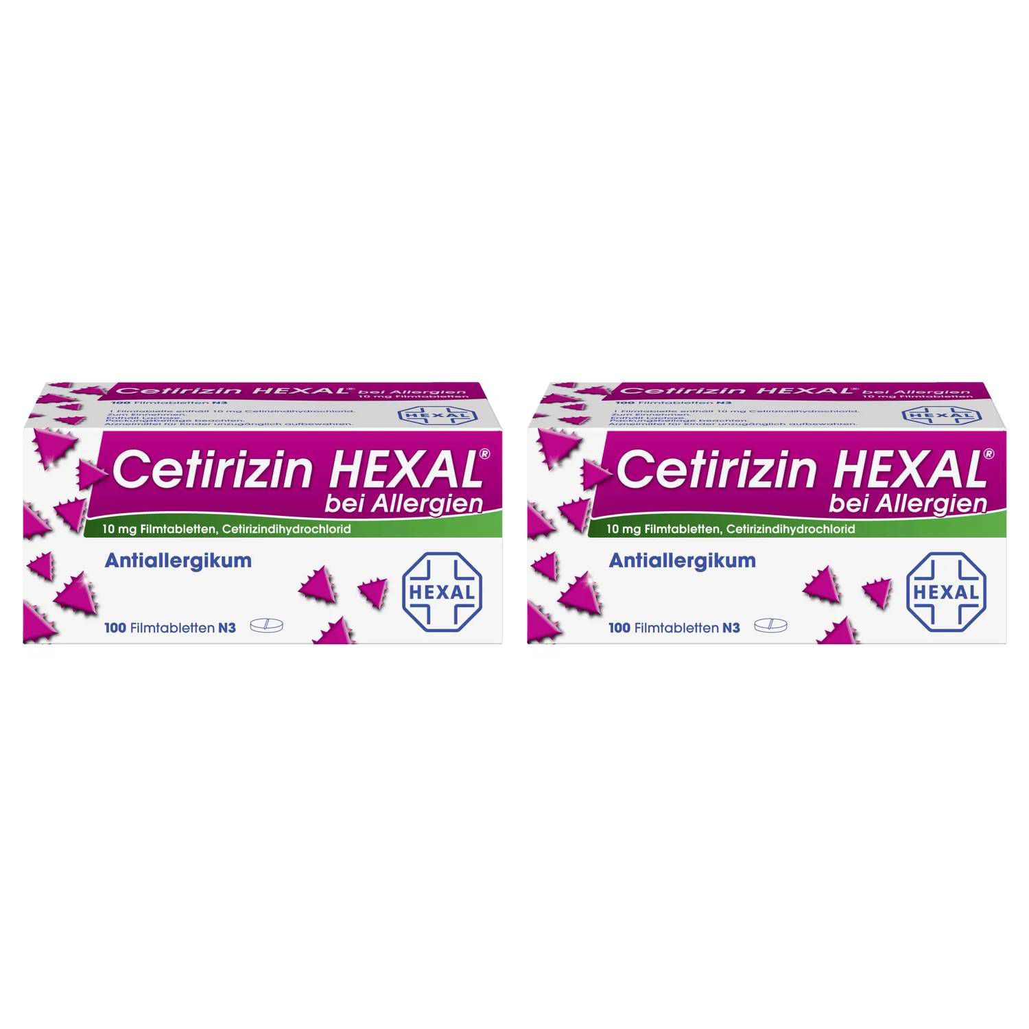 Cetirizin HEXAL®  bei Allergien Doppelpackung (2x 100St)