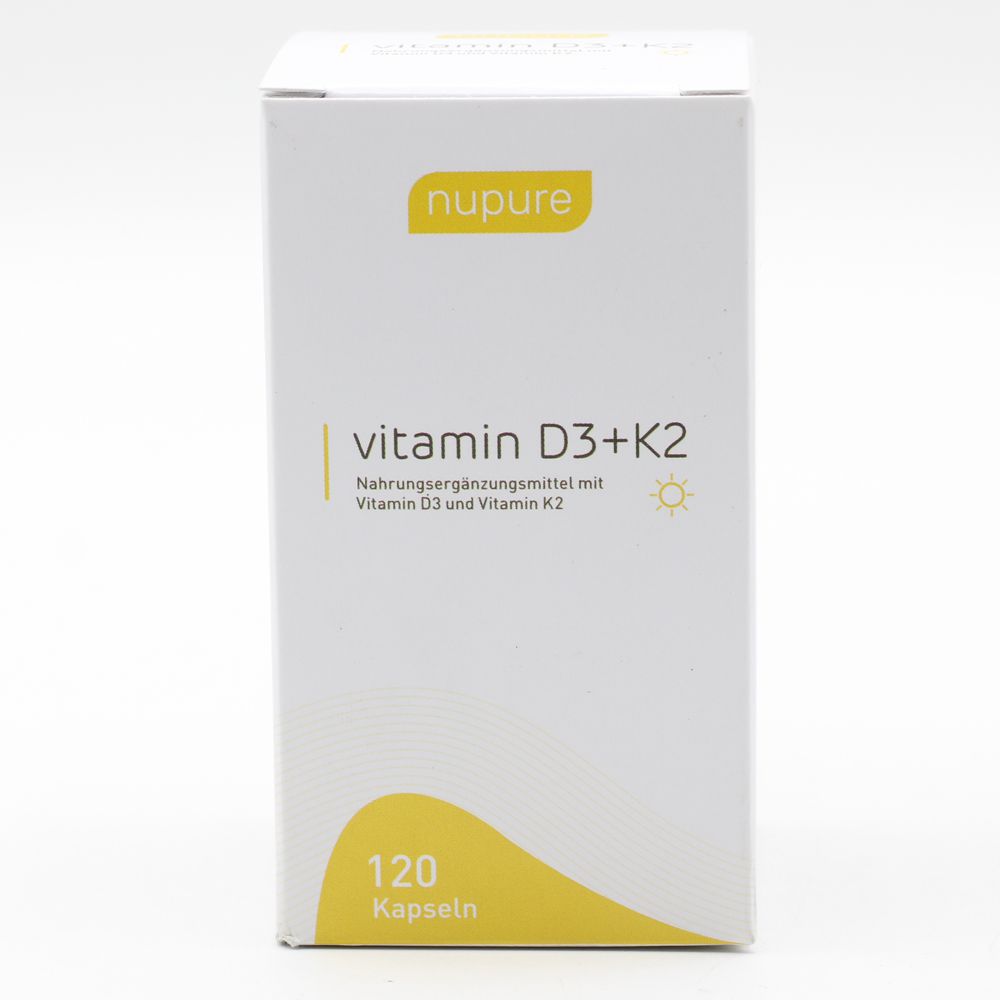 NUPURE vitamin D3+K2 Kapseln