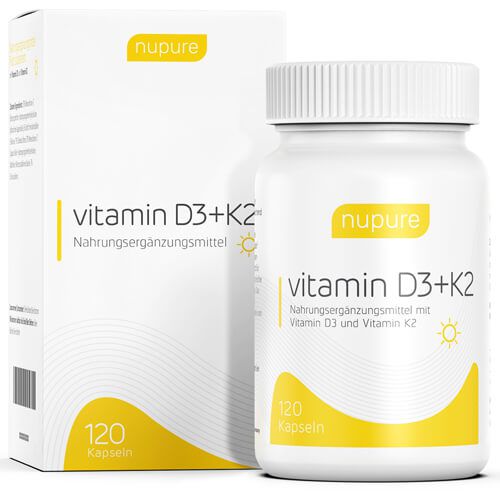 NUPURE vitamin D3+K2 Kapseln
