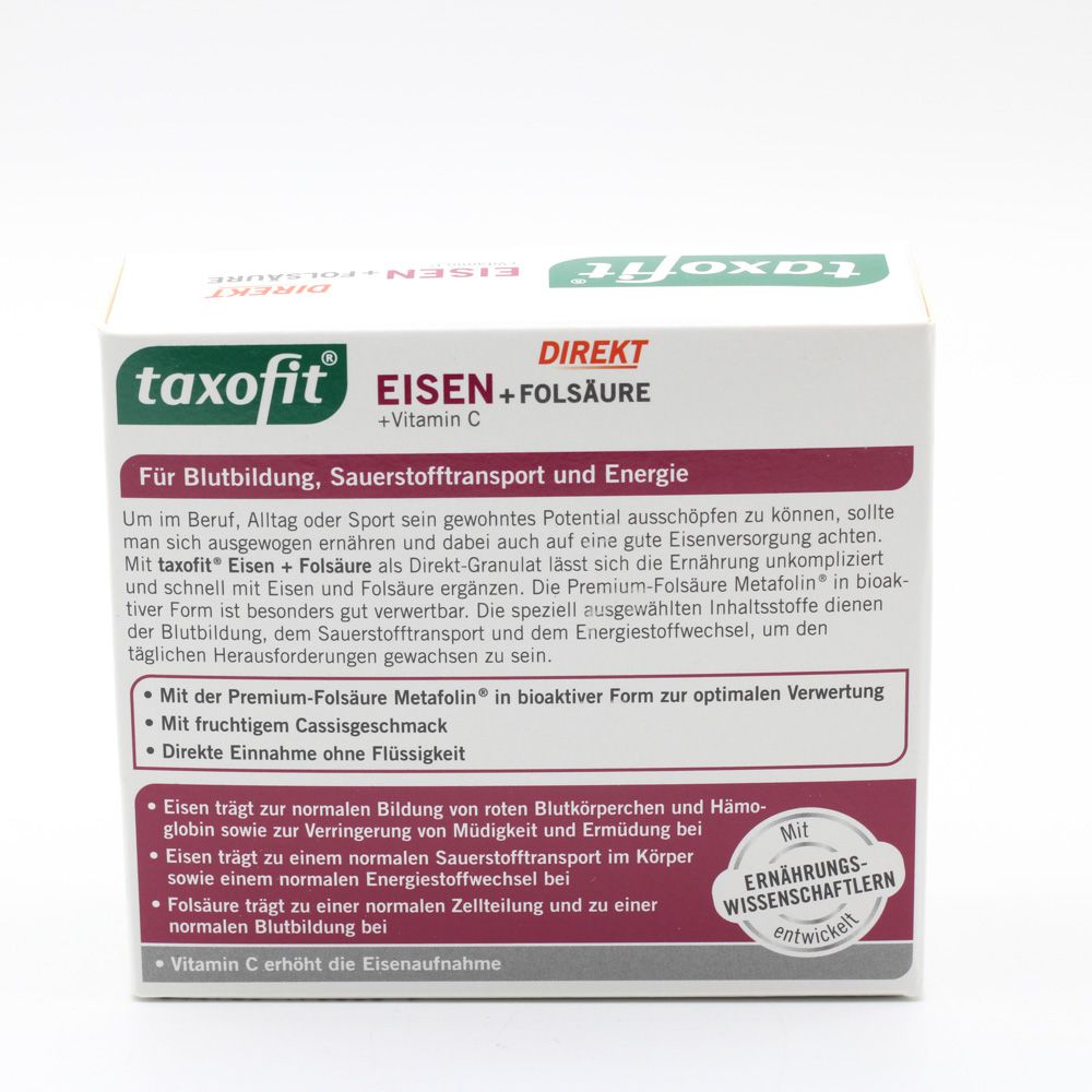 TAXOFIT Eisen+Folsäure Direkt-Granulat