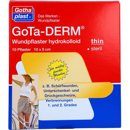 GOTA-DERM thin hydrokoll.Wundpfl.steril 5x10 cm